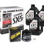 Maxima SXS QUICK CHANGE KIT 5W-50 SYNTHETIC W/ BLACK FILTER (Turbo Models)