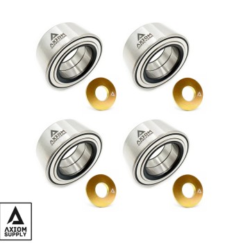 Axiom Polaris Lifetime Warranty Wheel Bearing 4 Pack w/ Axle Washers