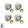 Axiom Polaris Lifetime Warranty Wheel Bearing 4 Pack w/ Axle Washers